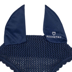 Cuffia antimosche in cotone con orecchie elastiche Equestro Marina Cuffia antimosche in cotone con orecchie elastiche Equestro Marina