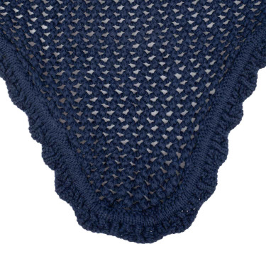 Cuffia antimosche in cotone con orecchie elastiche Equestro Marina Cuffia antimosche in cotone con orecchie elastiche Equestro Marina