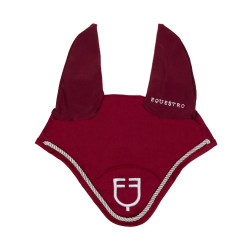Cuffia antimosche in cotone con logo centrale New Style Equestro Cuffia antimosche in cotone con logo centrale New Style Equestro