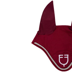 Cuffia antimosche in cotone con logo centrale New Style Equestro Cuffia antimosche in cotone con logo centrale New Style Equestro