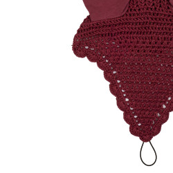 Cuffia antimosche in cotone con attacco alla cavezza Equestro Cuffia antimosche in cotone con attacco alla cavezza Equestro