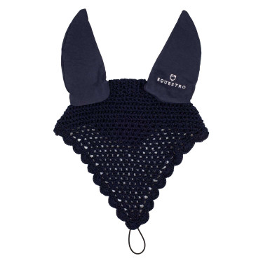 Cuffia antimosche in cotone con attacco alla cavezza Equestro Cuffia antimosche in cotone con attacco alla cavezza Equestro