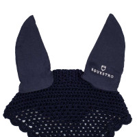Cuffia antimosche in cotone con attacco alla cavezza Equestro Nero Cuffia antimosche in cotone con attacco alla cavezza Equestro Nero