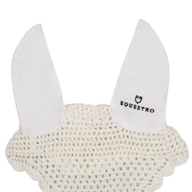 Cuffia antimosche in cotone con attacco alla cavezza Equestro Cuffia antimosche in cotone con attacco alla cavezza Equestro