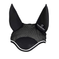 Cuffia anti-mosche in cotone antibatterico Equestro Nero / nero Cuffia anti-mosche in cotone antibatterico Equestro Nero / nero