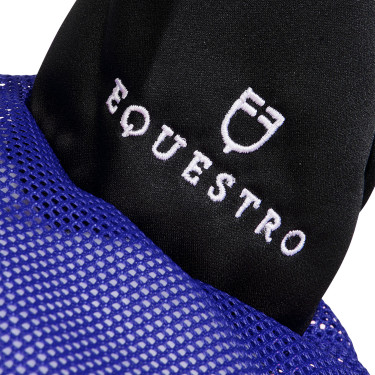 Cuffia anti-mosche in cotone antibatterico Equestro Reale / nero Blu