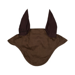 Cuffia anti-mosche collezione basic con orecchie elastiche Equestro Marrone