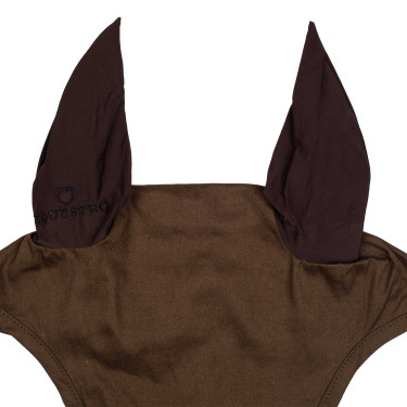 Cuffia anti-mosche collezione basic con orecchie elastiche Equestro Marrone