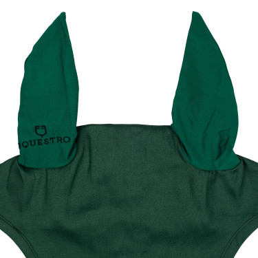 Cuffia anti-mosche collezione basic con orecchie elastiche Equestro Verde