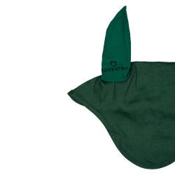 Cuffia anti-mosche collezione basic con orecchie elastiche Equestro Verde