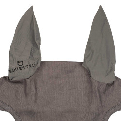 Cuffia anti-mosche collezione basic con orecchie elastiche Equestro Grigio