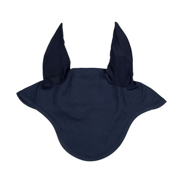 Cuffia anti-mosche collezione basic con orecchie elastiche Equestro Marina Blu marino