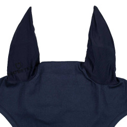 Cuffia anti-mosche collezione basic con orecchie elastiche Equestro Marina Blu marino
