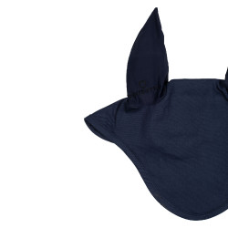 Cuffia anti-mosche collezione basic con orecchie elastiche Equestro Marina Blu marino