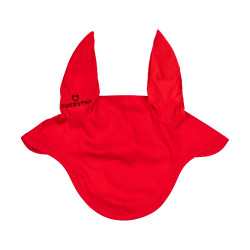Cuffia anti-mosche collezione basic con orecchie elastiche Equestro Rosso