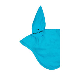 Cuffia anti-mosche collezione basic con orecchie elastiche Equestro Turchese Blu