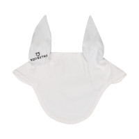 Cuffia anti-mosche collezione basic con orecchie elastiche Equestro Bianco