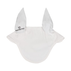 Cuffia anti-mosche collezione basic con orecchie elastiche Equestro Bianco