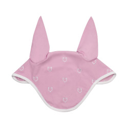 Cuffia anti-mosche con logo multicolore White Line Edition Equestro Orchidea rosa