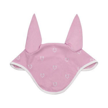 Cuffia anti-mosche con logo multicolore White Line Edition Equestro Orchidea rosa Cuffia anti-mosche con logo multicolore White Line Edition Equestro Orchidea rosa