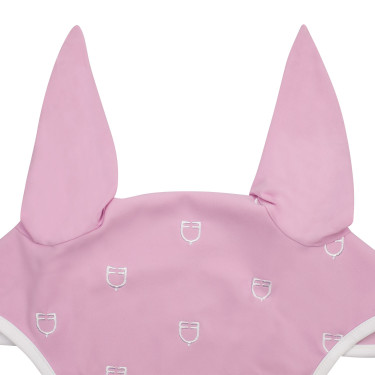 Cuffia anti-mosche con logo multicolore White Line Edition Equestro Orchidea rosa Cuffia anti-mosche con logo multicolore White Line Edition Equestro Orchidea rosa