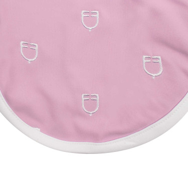 Cuffia anti-mosche con logo multicolore White Line Edition Equestro Orchidea rosa Cuffia anti-mosche con logo multicolore White Line Edition Equestro Orchidea rosa