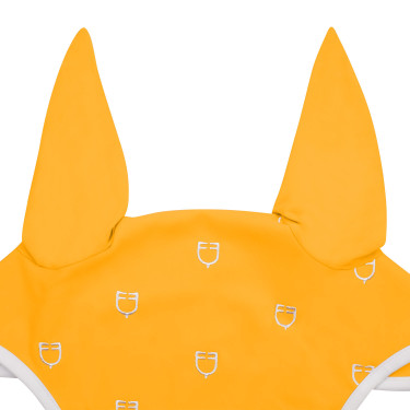 Cuffia anti-mosche con logo multicolore White Line Edition Equestro Giallo