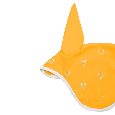 Cuffia anti-mosche con logo multicolore White Line Edition Equestro Giallo