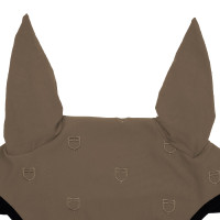 Bonnet anti-mouches logo multicolore Black Line Edition Equestro Beige Bonnet anti-mouches logo multicolore Black Line Edition Equestro Beige