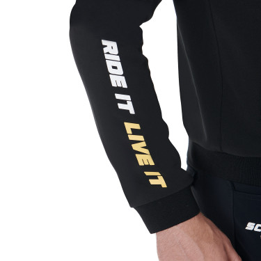 Giubbotto da uomo in tessuto tecnico collezione Scuderia Equestro Nero