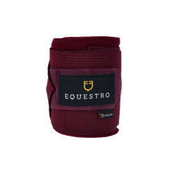 Fasce da lavoro in pile ed elastiche traspiranti set da 4 Equestro Fasce da lavoro in pile ed elastiche traspiranti set da 4 Equestro