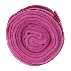 Fasce da lavoro in pile ed elastiche traspiranti set da 4 Equestro Fucsia Rosa