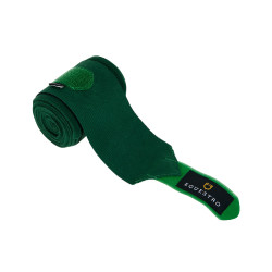 Fasce da lavoro in pile ed elastiche traspiranti set da 4 Equestro Verde cacciatore