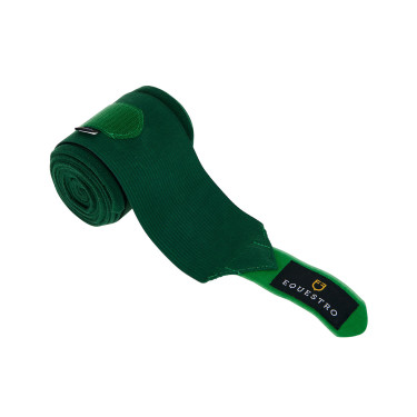 Fasce da lavoro in pile ed elastiche traspiranti set da 4 Equestro Verde cacciatore