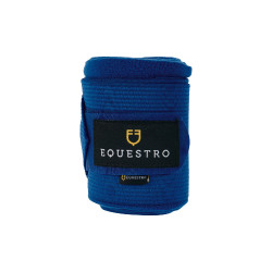 Fasce da lavoro in pile ed elastiche traspiranti set da 4 Equestro Blu reale