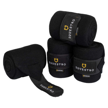 Bende da riposo in lana confezione da 4 Equestro Nero