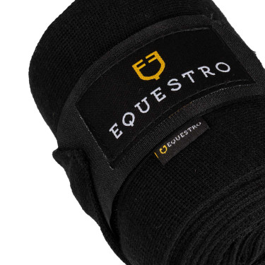 Bende da riposo in lana confezione da 4 Equestro Nero