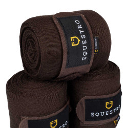 Bende da riposo in lana confezione da 4 Equestro Marrone