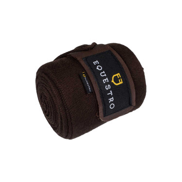 Bende da riposo in lana confezione da 4 Equestro Marrone