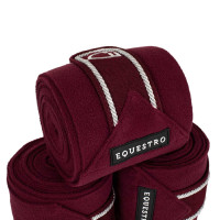 Bandas de polo para pony con logo bordado Diamond en juego de 4 Equestro Bianco Bandas de polo para pony con logo bordado Diamond en juego de 4 Equestro Bianco