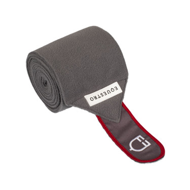 Fasce da polo con chiusura in velcro Trim set da 4 Equestro Grigio / rosso