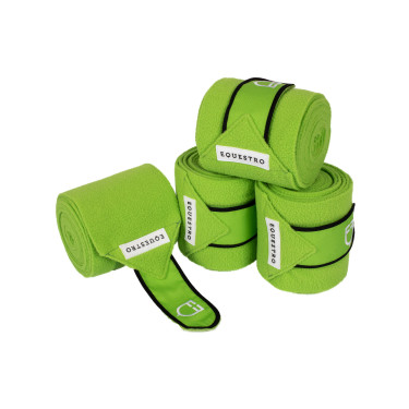 Fasce da polo con chiusura in velcro Trim set da 4 Equestro Limone / nero Giallo