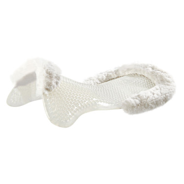 Ammortizzatore terapeutico in gel con rialzo anteriore in lana ecologica Acavallo Trasparente / naturale