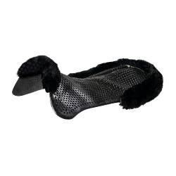 Ammortizzatore terapeutico in gel con rialzo posteriore in lana ecologica Acavallo Nero / nero Ammortizzatore terapeutico in gel con rialzo posteriore in lana ecologica Acavallo Nero / nero