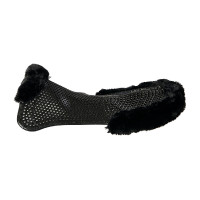 Ammortizzatore terapeutico in gel con rialzo posteriore in lana ecologica Acavallo Nero / nero