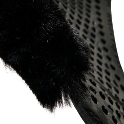 Ammortizzatore terapeutico in gel con rialzo posteriore in lana ecologica Acavallo Nero / nero Ammortizzatore terapeutico in gel con rialzo posteriore in lana ecologica Acavallo Nero / nero