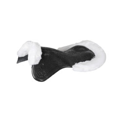 Ammortizzatore terapeutico in gel ritagliato in lana ecologica Acavallo Nero / bianco