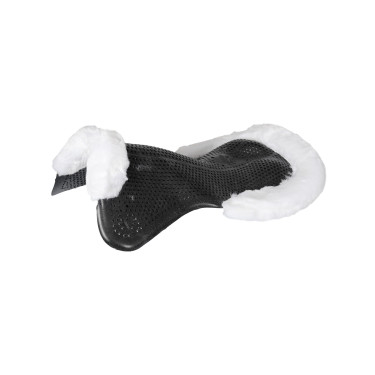 Ammortizzatore terapeutico in gel ritagliato in lana ecologica Acavallo Nero / bianco