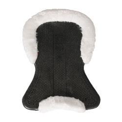 Ammortizzatore terapeutico in gel ritagliato in lana ecologica Acavallo Nero / bianco