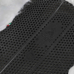 Ammortizzatore terapeutico in gel ritagliato in lana ecologica Acavallo Nero / bianco